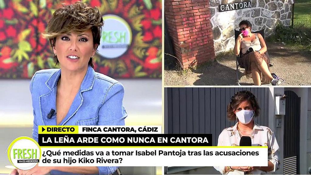 La prensa en la puerta de Cantora