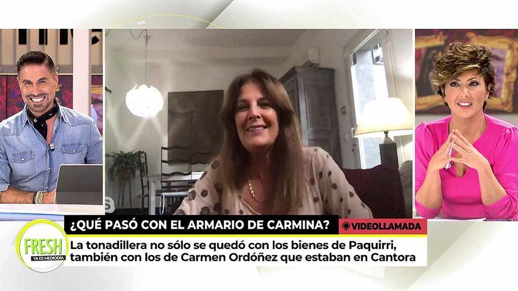 En Cantora también hay cosas de Carmina Ordóñez: "Isabel Pantoja se ha quedado con lo de todo el mundo"