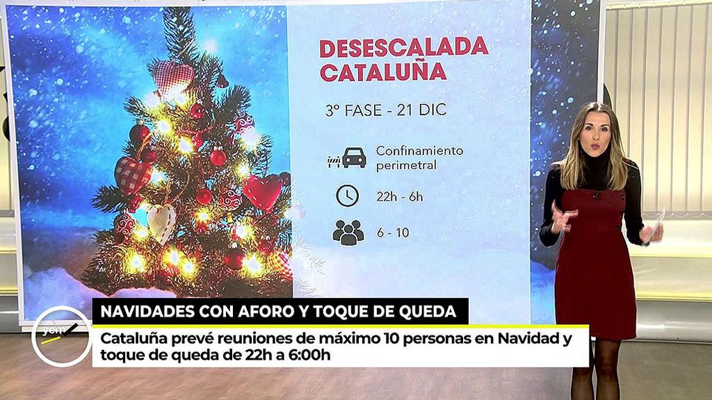 Cataluña se prepara para una Navidad con aforo y toque de queda