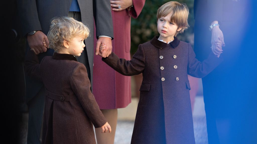 Stéfano y Francesco Casiraghi, hijos de Pierre y Beatrice