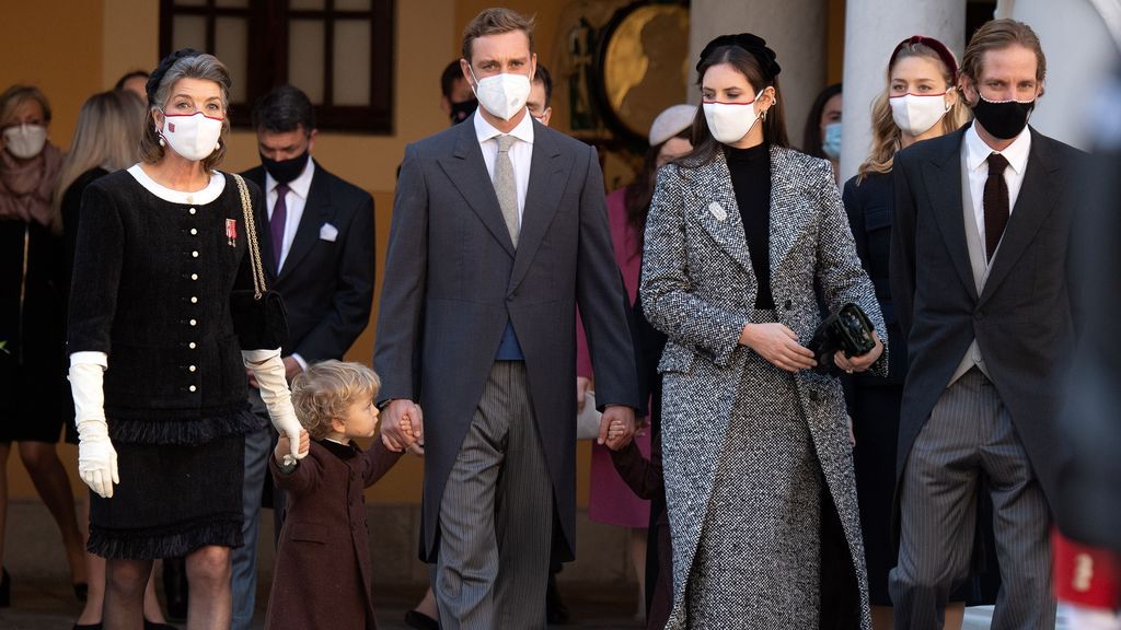 Carolina de Mónaco con sus hijos en el Día Nacional de Mónaco