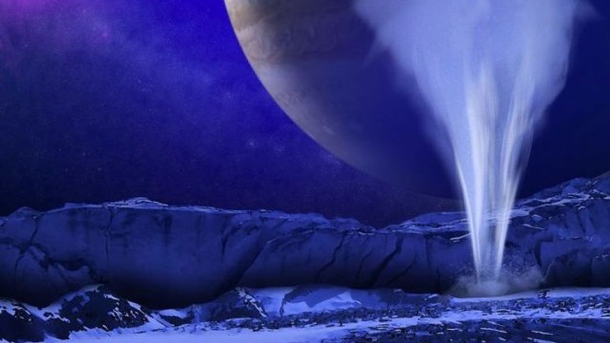 Científicos consideran que haya géiseres que disparan vapor de agua al espacio en Europa, la luna de Júpiter