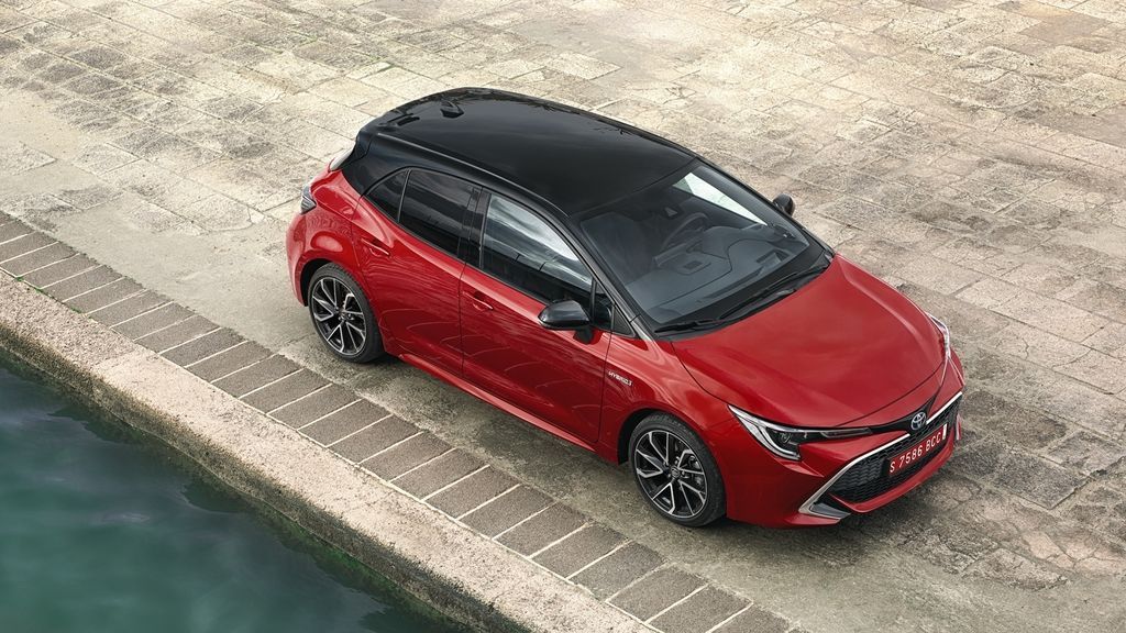 Toyota Corolla a vista de pájaro