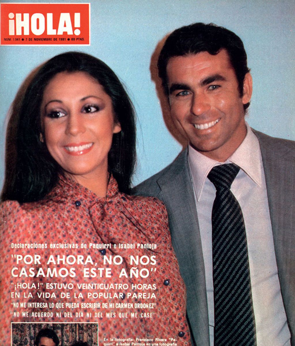 Isabel Pantoja y Paquirri, portada de revista en noviembre de 1981