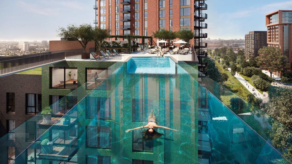 La increíble piscina que te invita a "volar entre dos edificios" La increíble piscina que te invita a "volar entre dos edificios"