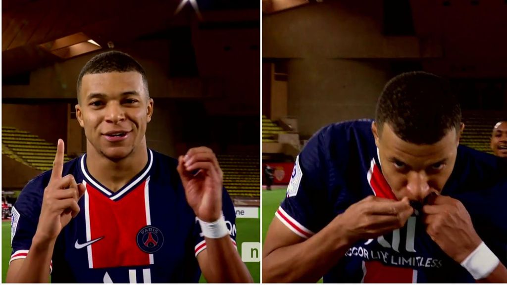 El gesto de Mbappé que hace temblar al Real Madrid: gol con el PSG y beso al escudo