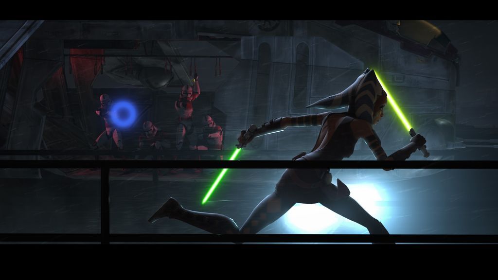 Ashoka Tano en una escena de 'The Clone Wars'