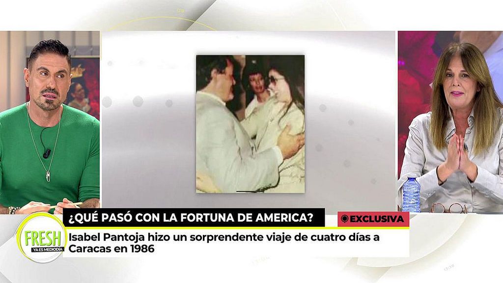 Isabel Pantoja hizo un viaje relámpago a Venezuela en mayo de 1986
