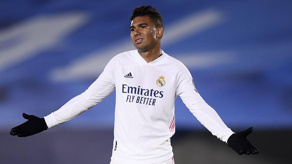 Casemiro, en un partido con el Real Madrid.