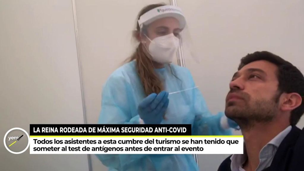 Test de antígenos: todos los asistentes al acto de la Reina en Sevilla se someten a la prueba