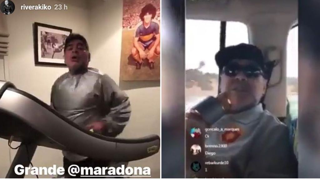 Maradona cantando por Isabel Pantoja