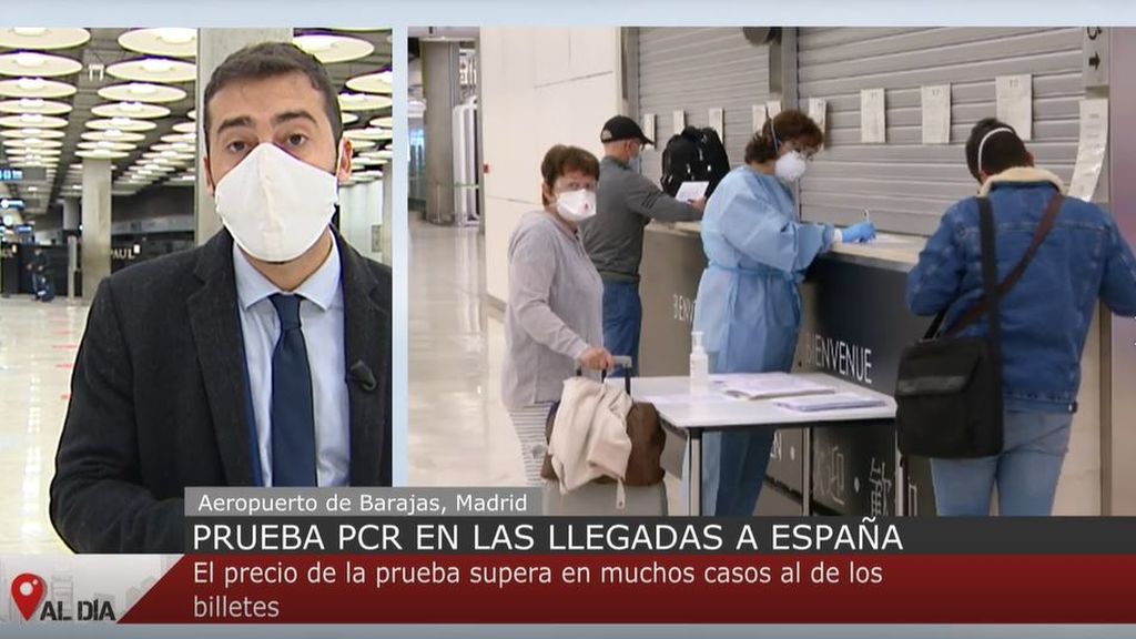 Prueba PCR en la llegada a España: el precio del test supera en muchas ocasiones al del billete