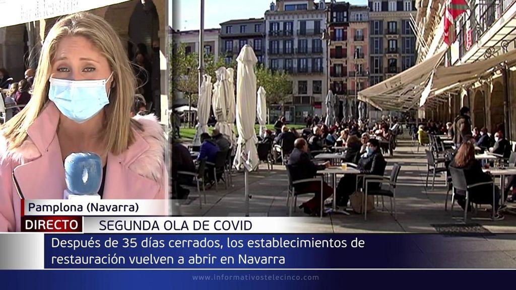 La hostelería reabre en Navarra tras 35 días de cierre