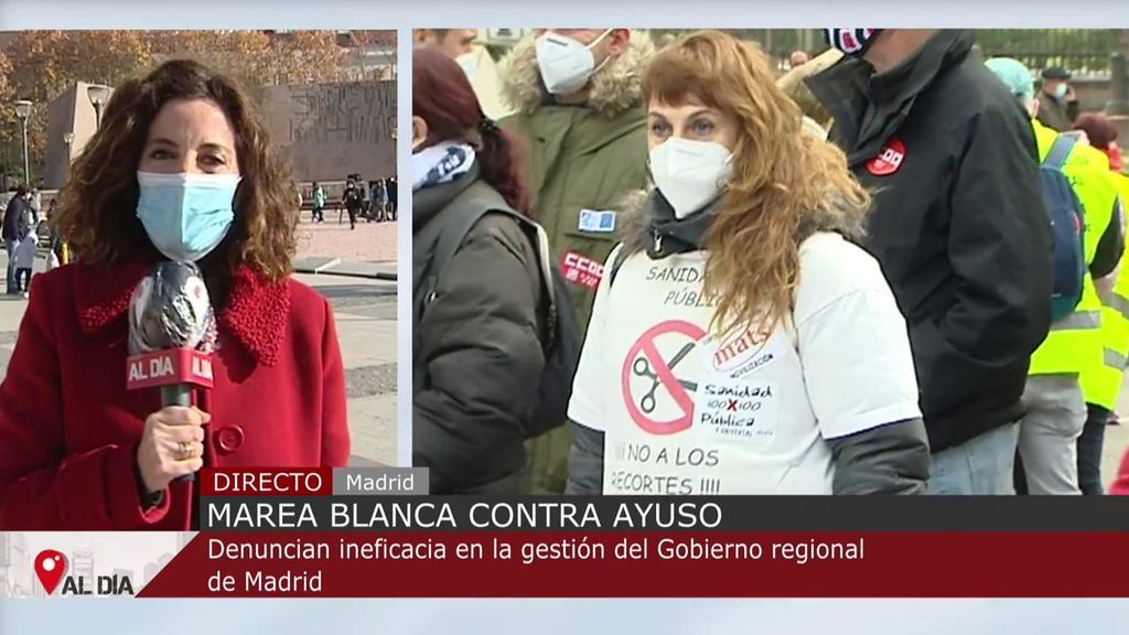Marea Blanca contra Ayuso: denuncian ineficacia en la gestión del Gobierno regional de Madrid