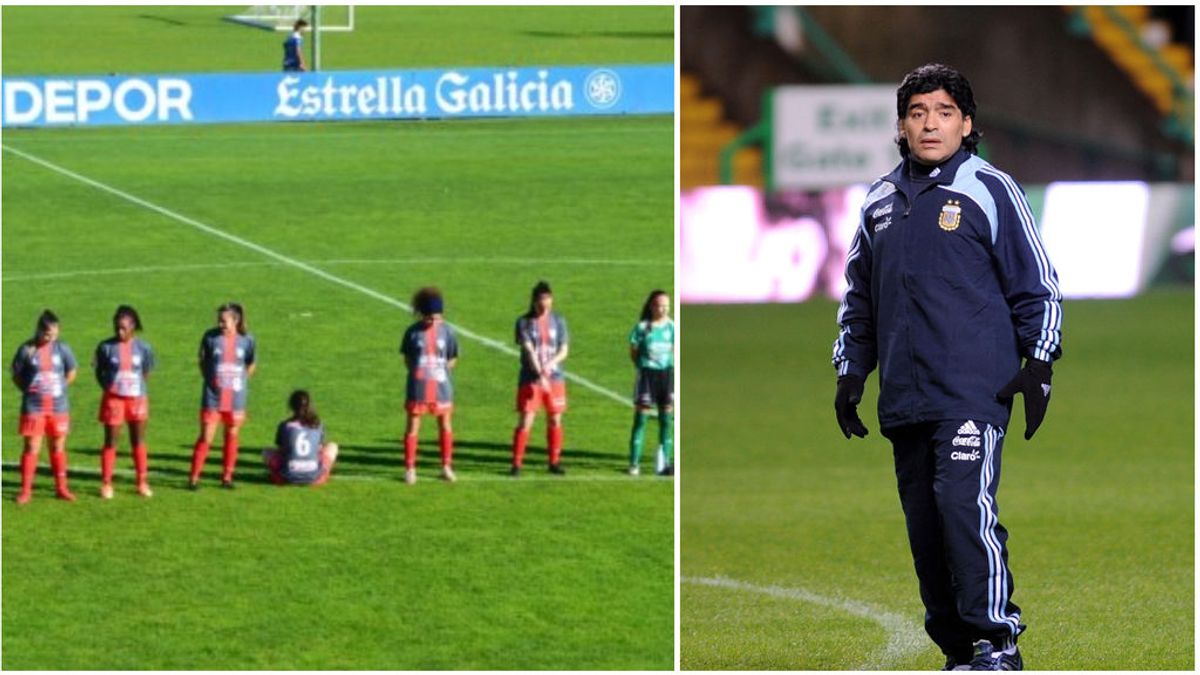 Una futbolista se niega a guardar el minuto de silencio por Maradona: "No estoy dispuesta a hacerlo por un abusador" Una futbolista se niega a guardar el minuto de silencio por Maradona: "No estoy dispuesta a hacerlo por un abusador"