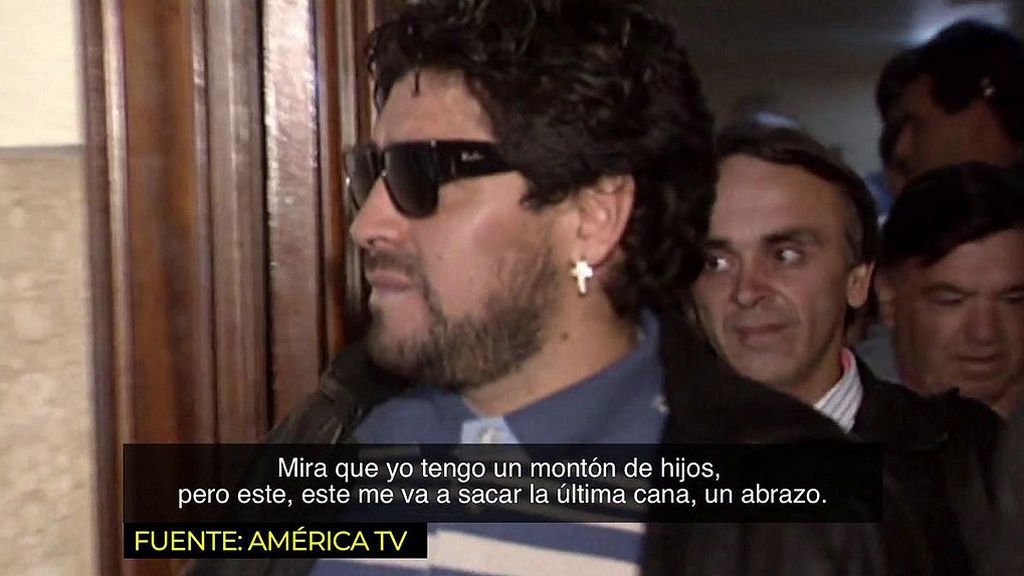 Las últimas palabras de Diego Armando Maradona fueron para su hijo