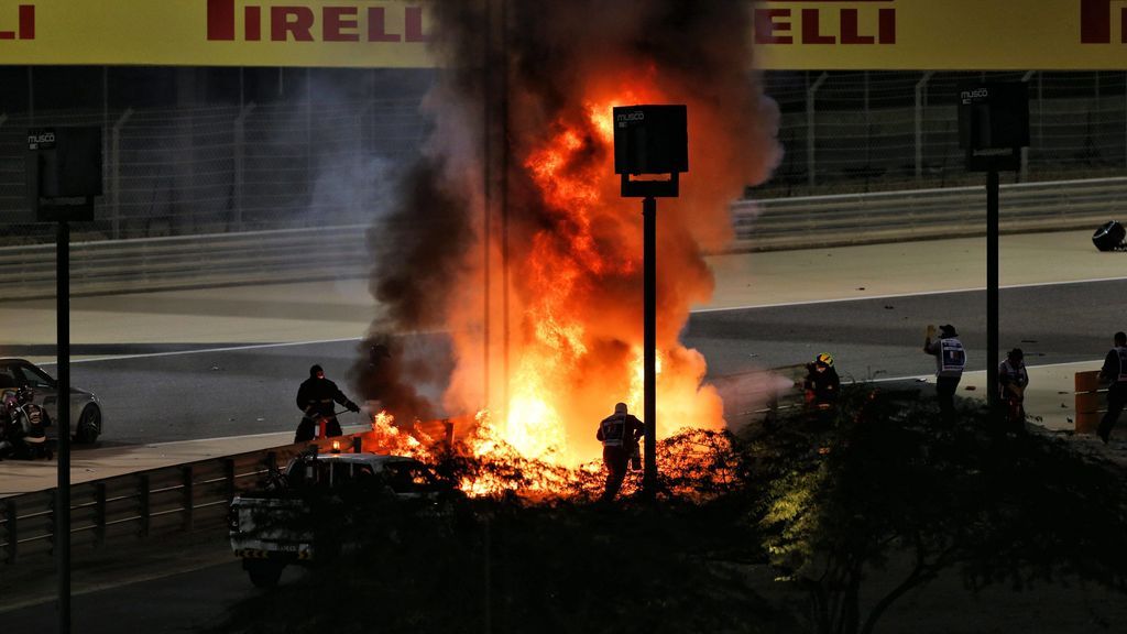 El accidente que le pudo costar la vida a Grosjean.