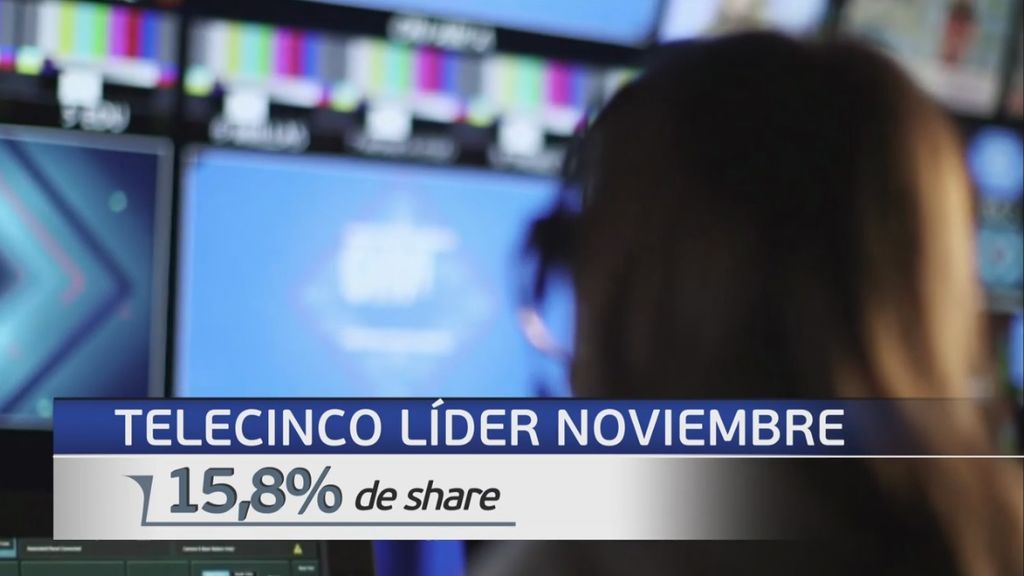 Telecinco, líder de audiencia también en noviembre