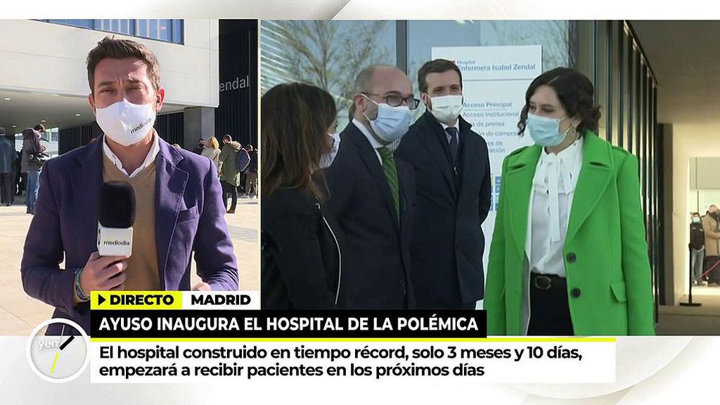 Isabel Ayuso inaugura su gran hospital Isabel Zendal sin pacientes y sin personal sanitarios