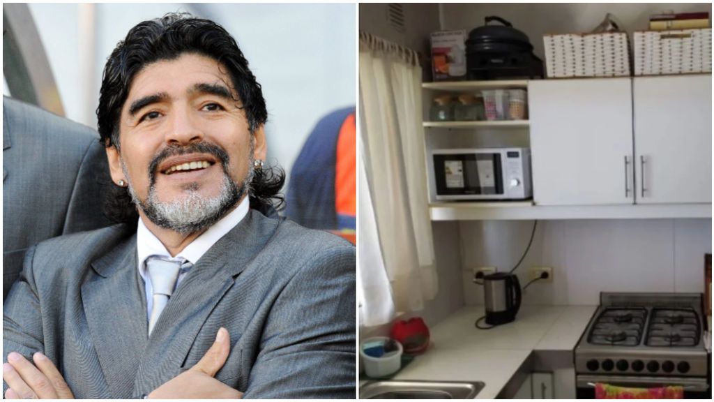 Las fotos del interior de la casa en la que murió Maradona.