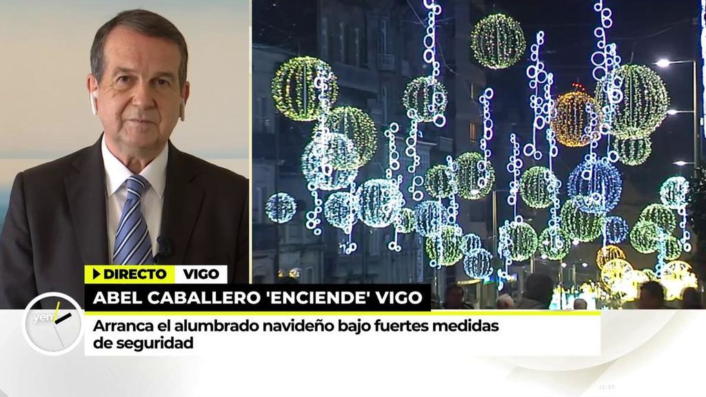 Caballero reivindica la rentabilidad del alumbrado navideño de Vigo pero reconoce que este año es diferente: "Lo que queremos es esperanza"