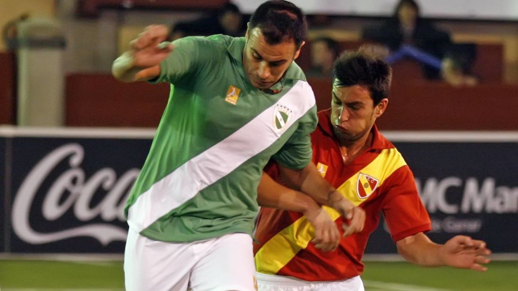 Mami Quevedo, en un partido de fútbol benéfico de 2009