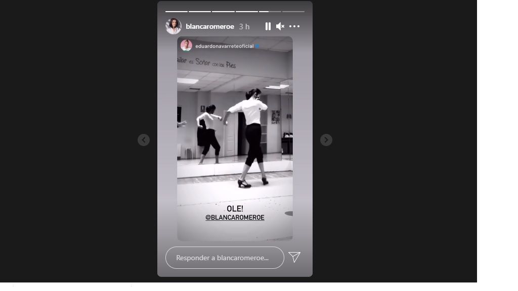 Blanca Romero, ensayando 'Yerma'