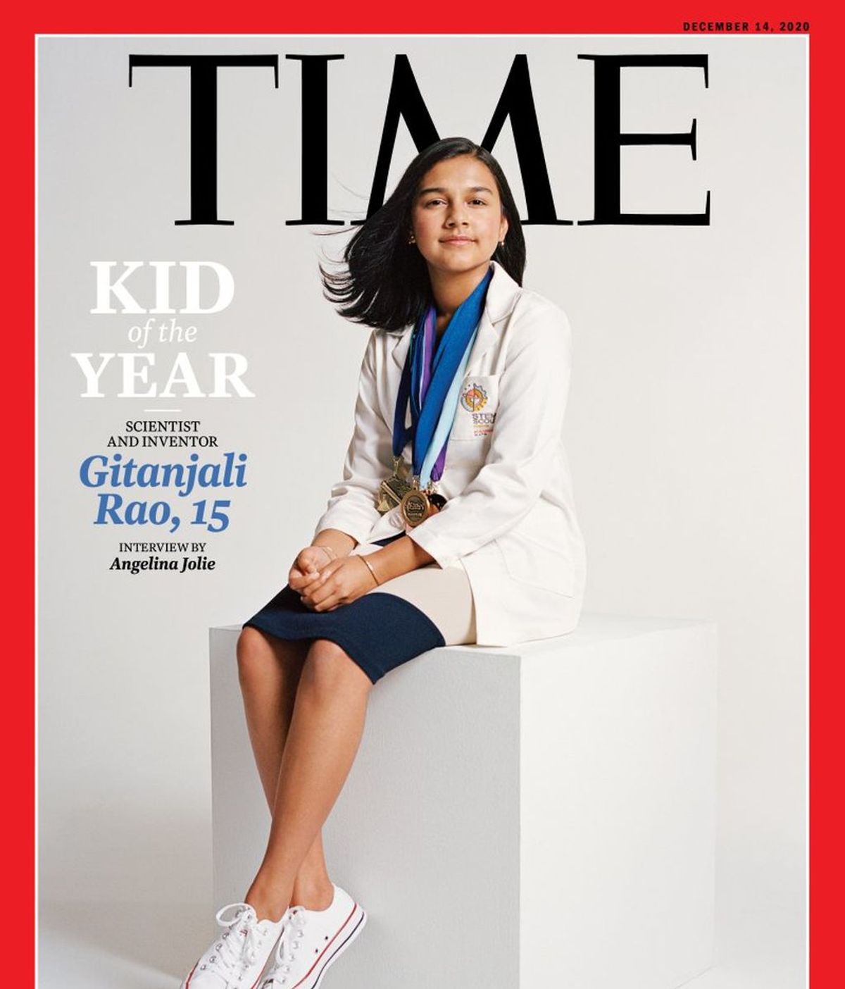 Gitanjali Rao, científica de 15 años, elegida 'Niña del año por Times por dedicarse a "resolver los problemas del mundo".