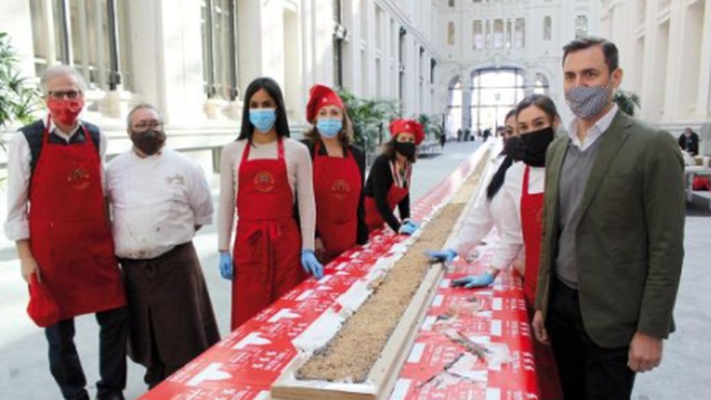 El turrón de chocolate más grande del mundo, en Madrid