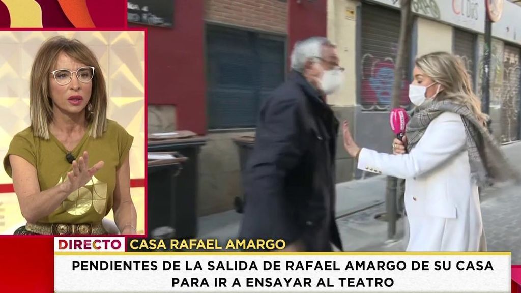 El padre de Rafael Amargo increpa a nuestra reportera