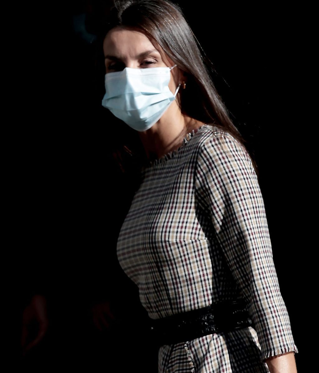 La reina Letizia, con un diseño de Carolina Herrera