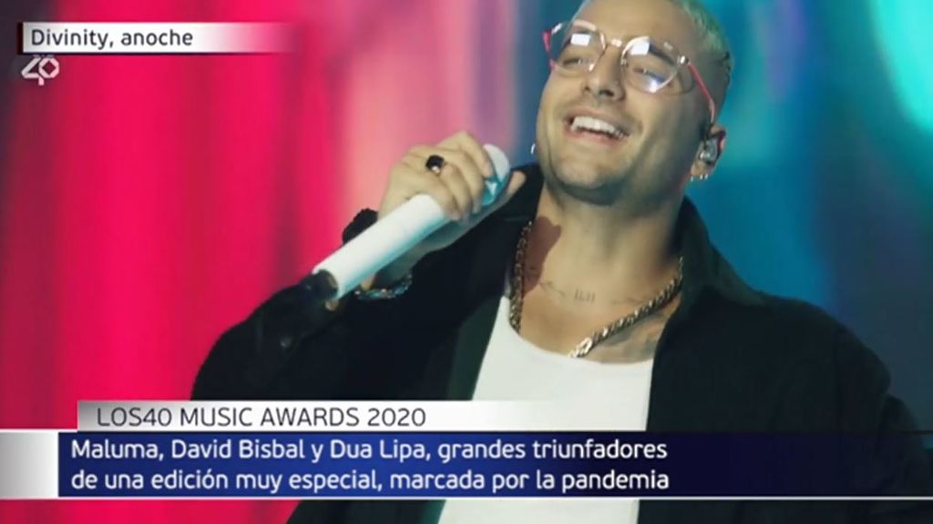 Maluma, el gran triunfador de la gala de LOS40 Music Awards