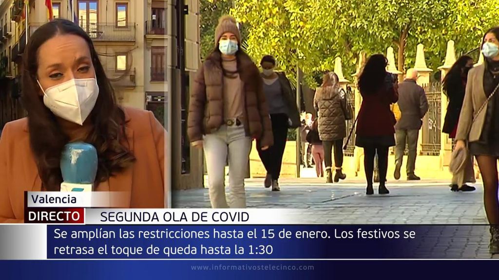 La Comunitadad Valenciana prorroga las restricciones por el coronavirus hasta el próximo 15 de enero