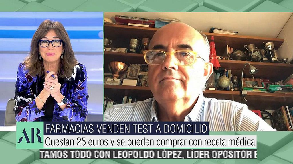 Antonio Zapatero, crítico con los test rápidos de farmacia