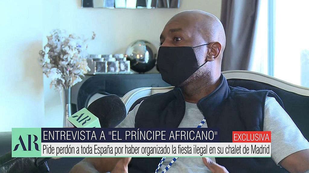 El Príncipe Africano, arrepentido: “Quiero pedir perdón a España por haber celebrado estas reuniones”