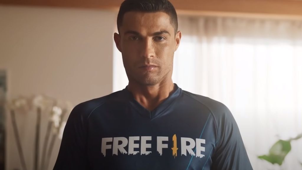 Cristiano Ronaldo con Free Fire
