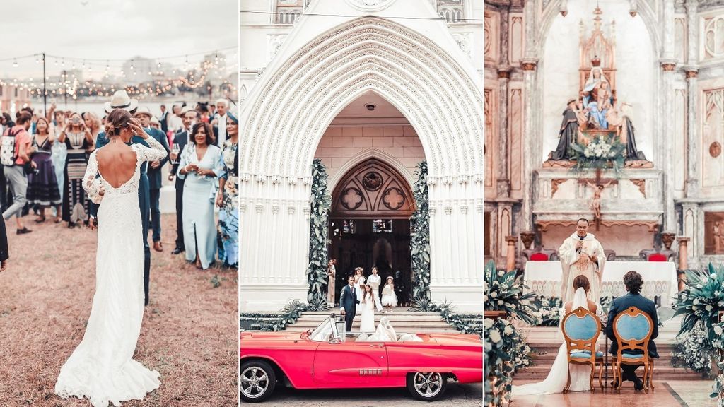 Se casaron en la iglesia de San Juan de Letrán, en La Habana