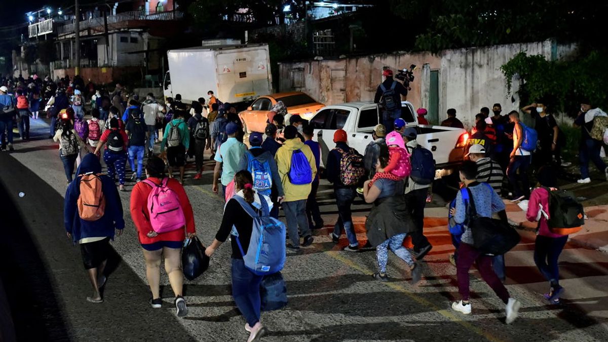 Una 'caravana' de migrantes parte desde Honduras rumbo a Estados Unidos Una 'caravana' de migrantes parte desde Honduras rumbo a Estados Unidos