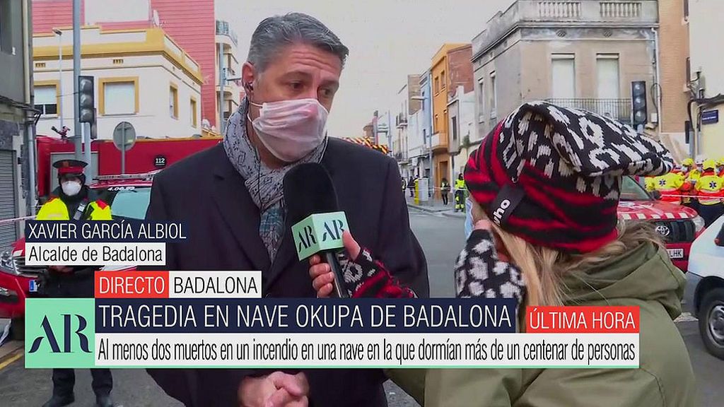 Xavier Albiol, sobre el incendio de Badalona: “Vamos a ayudar a las 16 personas que se han dejado ayudar”