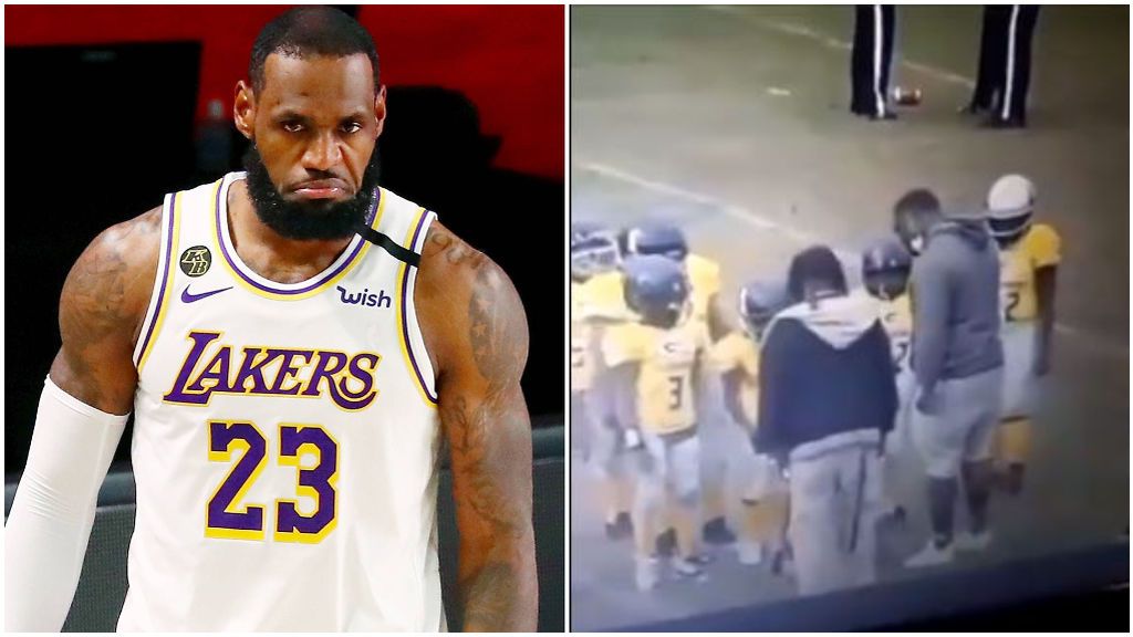 LeBron James no se pudo contener al ver el lamentable vídeo.