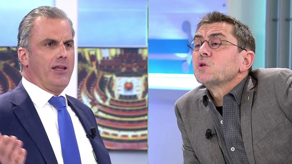 El encontronazo entre Juan Carlos Monedero y Ortega Smith por la inmigración