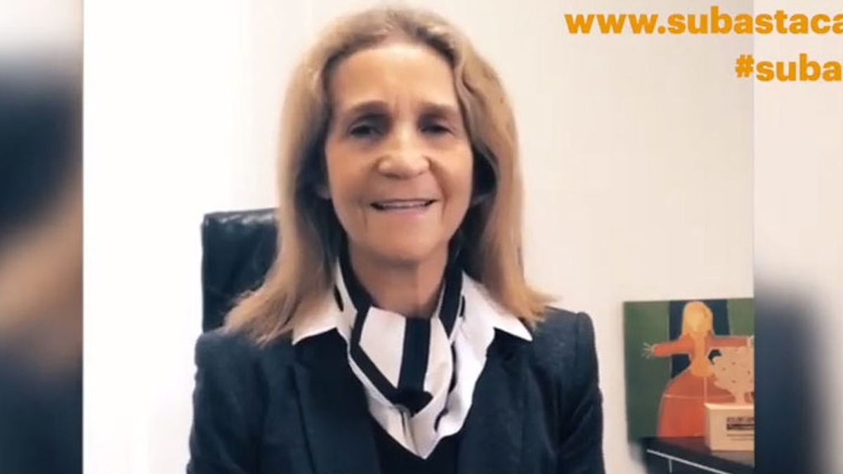 Infanta Elena, en el vídeo de la subasta Cascajares Infanta Elena, en el vídeo de la subasta Cascajares