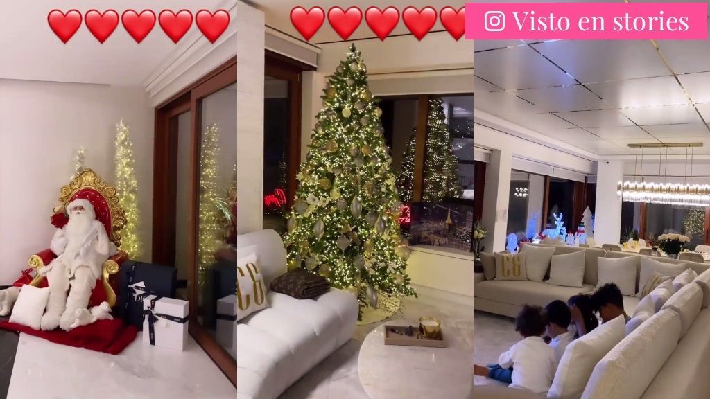 Así decoran su casa por Navidad Cristiano Ronaldo y Georgina Rodríguez