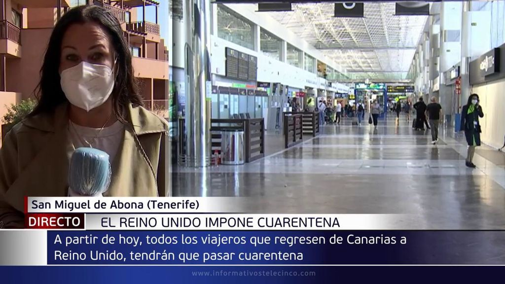Reino Unido impone cuarentena a todos los viajeros que regresen de Canarias