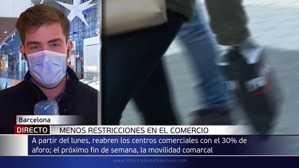 Cataluña levanta algunas restricciones de movilidad y los centros comerciales abrirán al 30%