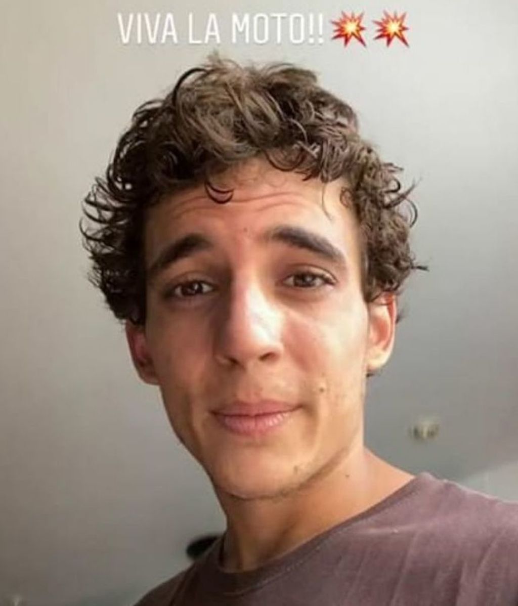Miguel Herrán en Instagram accidente moto