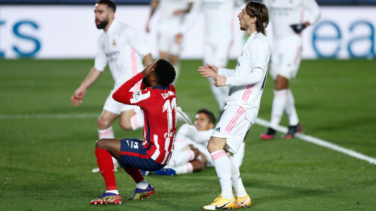 Thomas Lemas se lamenta tras un fallo ante el Real Madrid