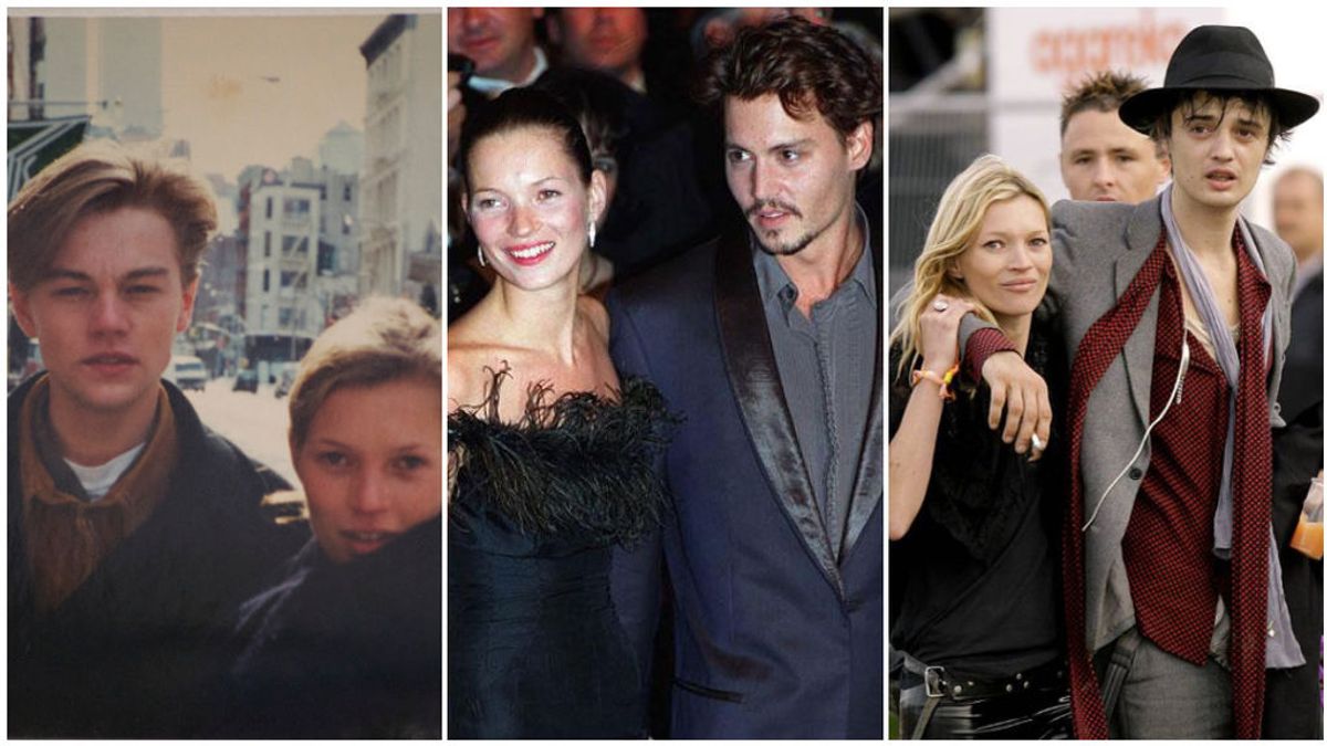 Leonardo di Caprio, Johnny Depp y Pete Doherty: el escandaloso y controvertido historial amoroso de Kate Moss.