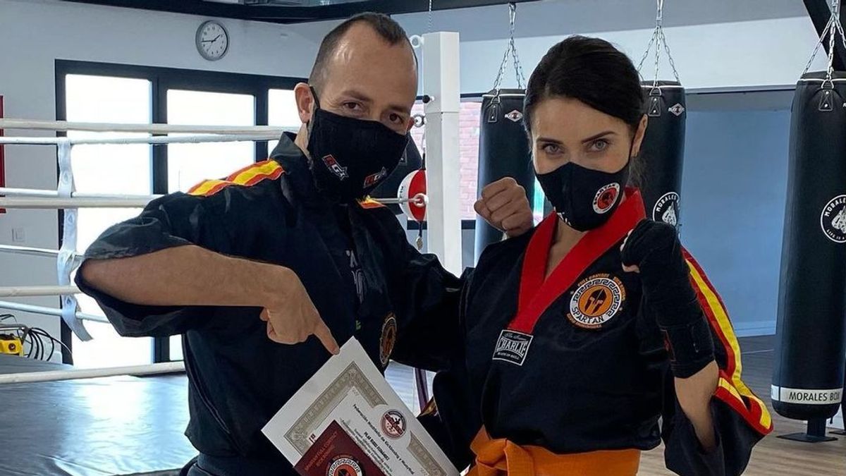 Pilar Rubio ya es cinturón naranja de Kick Boxing: “Es indescriptible la emoción que siento”