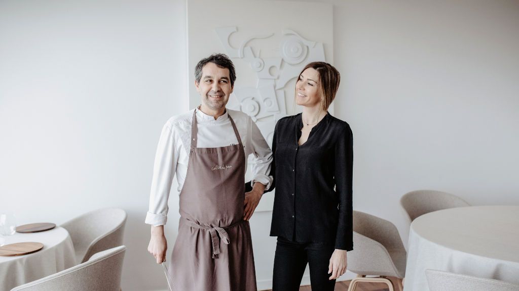 Javier Olleros, chef de Culler de Pau, tras recibir dos estrellas Michelín: "Estamos felices y emocionados" Javier Olleros, chef de Culler de Pau, tras recibir dos estrellas Michelín: "Estamos felices y emocionados"